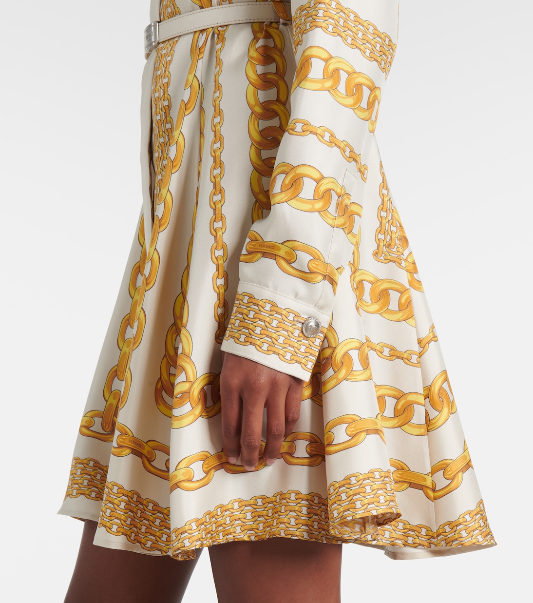 Robe chemise Versace Treasure en soie | Versace