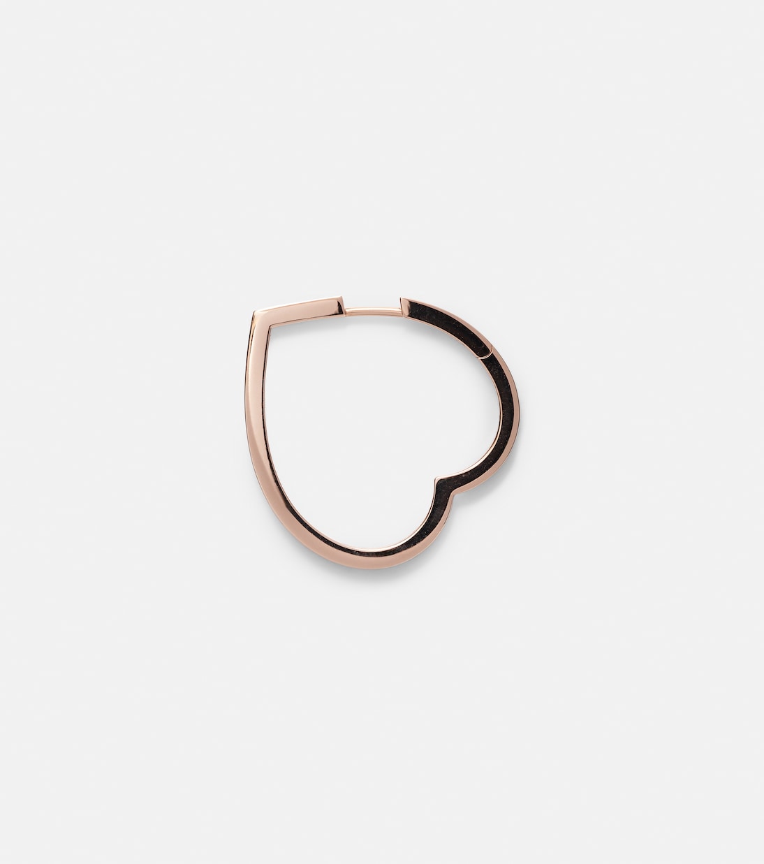 Orecchino singolo in oro rosa 18kt con dettagli antifer e diamanti, design moderno per giovani