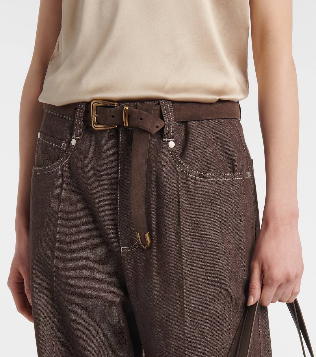 Ceinture en daim | Brunello Cucinelli