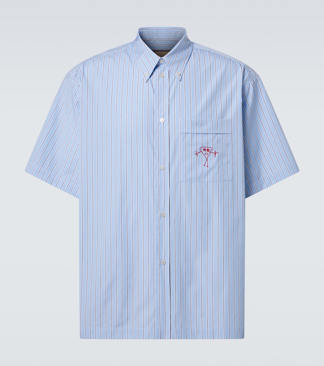 Camisa de popelín de algodón a rayas | Plan C