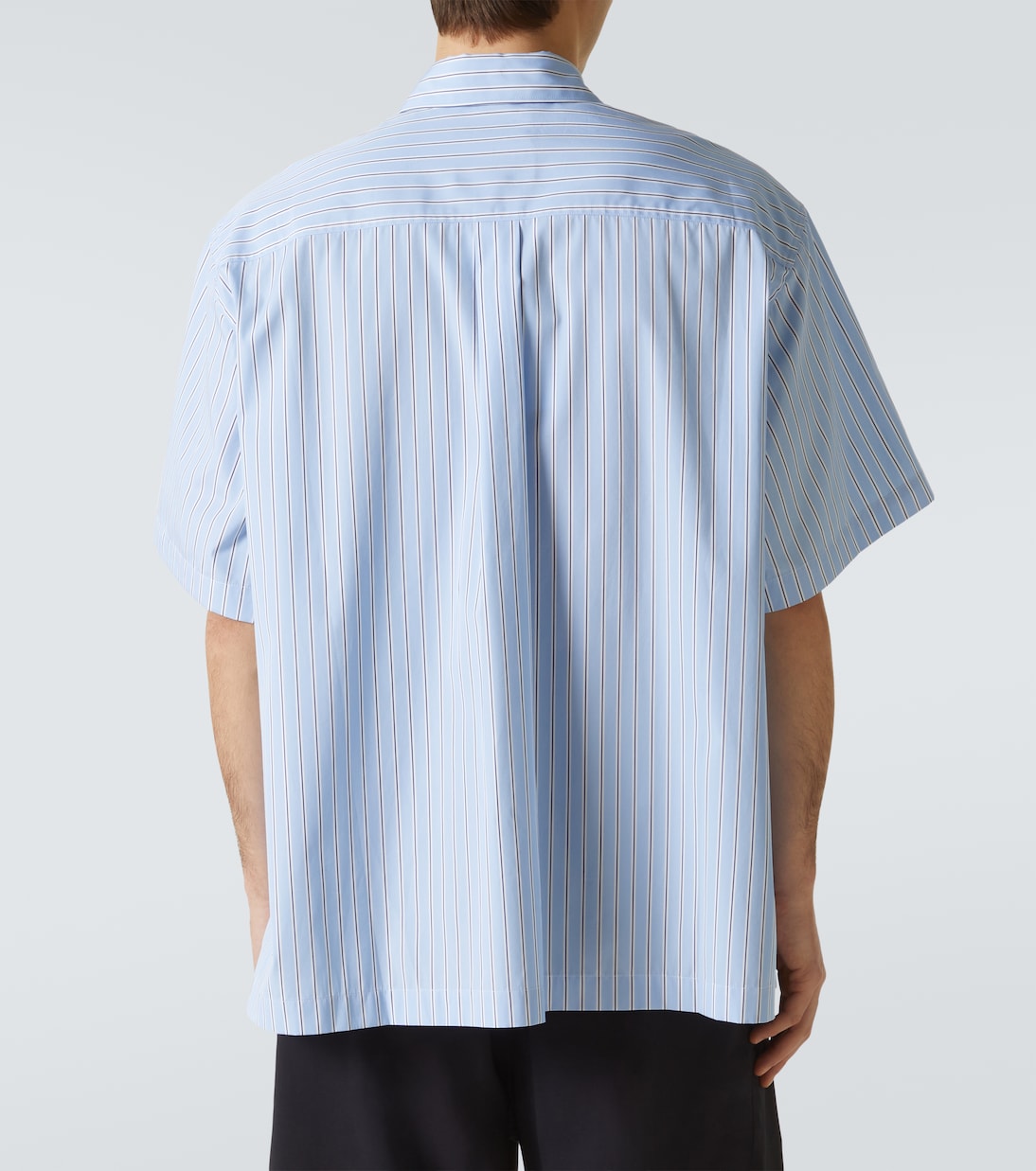 Camisa de popelín de algodón a rayas | Plan C