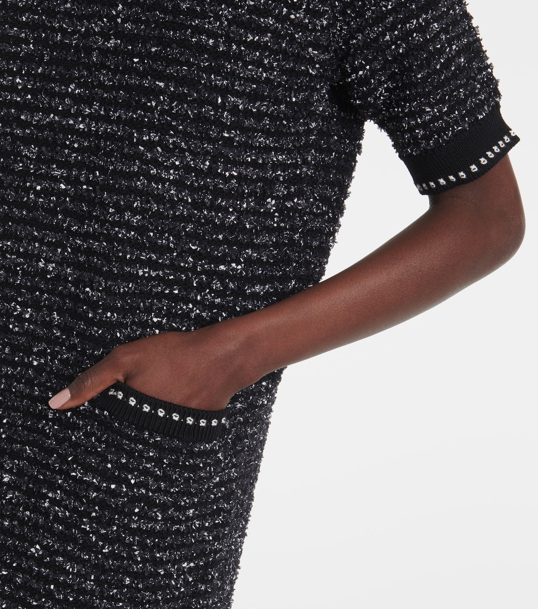 Abito corto in tweed di misto cotone | Thom Browne