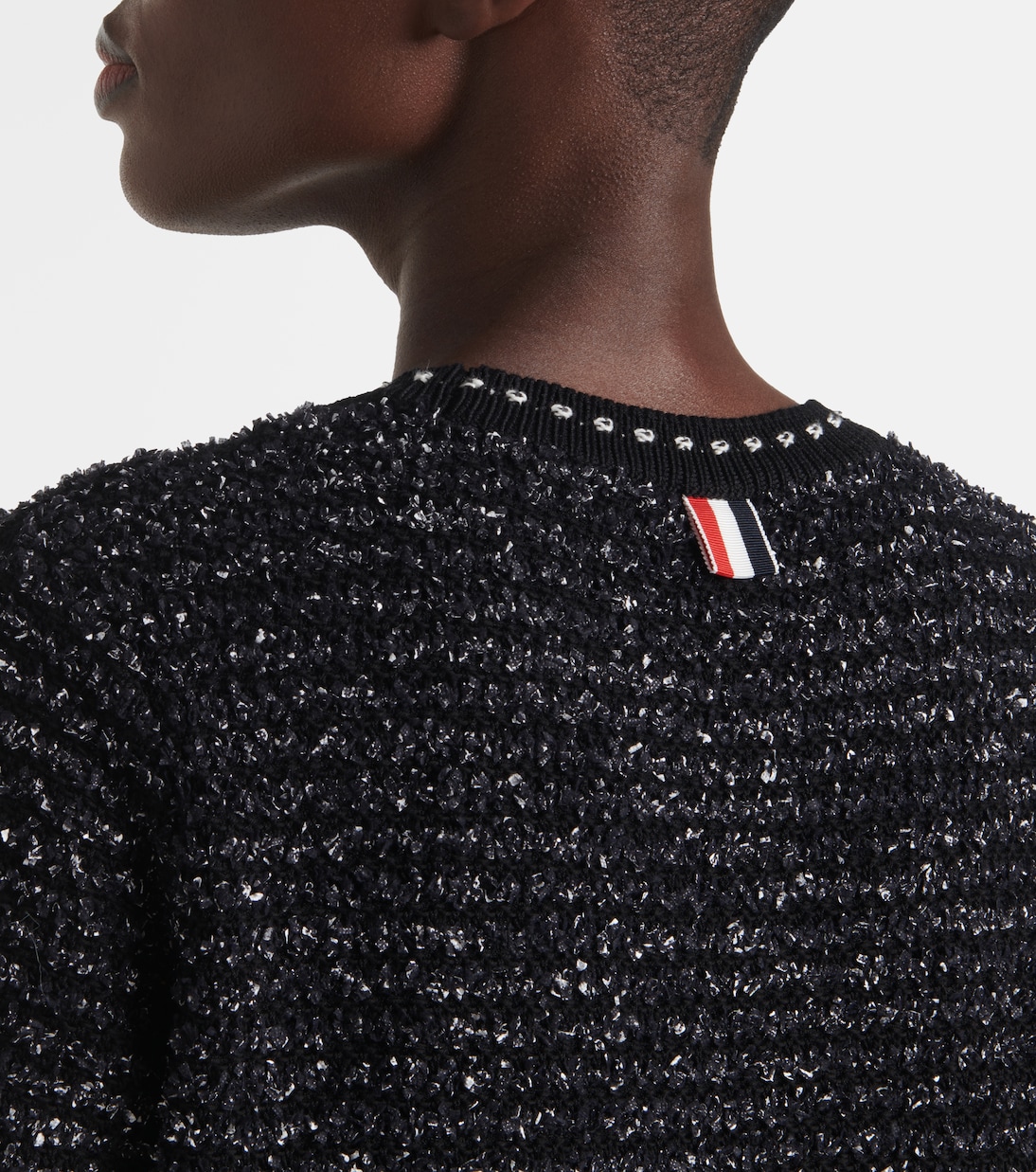 Abito corto in tweed di misto cotone | Thom Browne