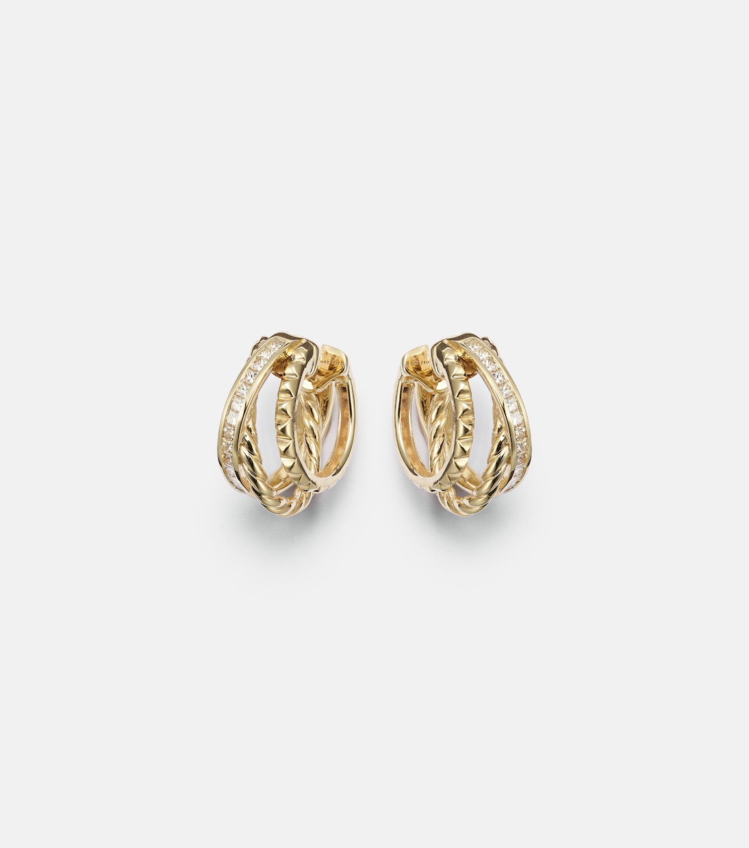 Orecchini a cerchio DY Crossover® in oro18kt   | David Yurman