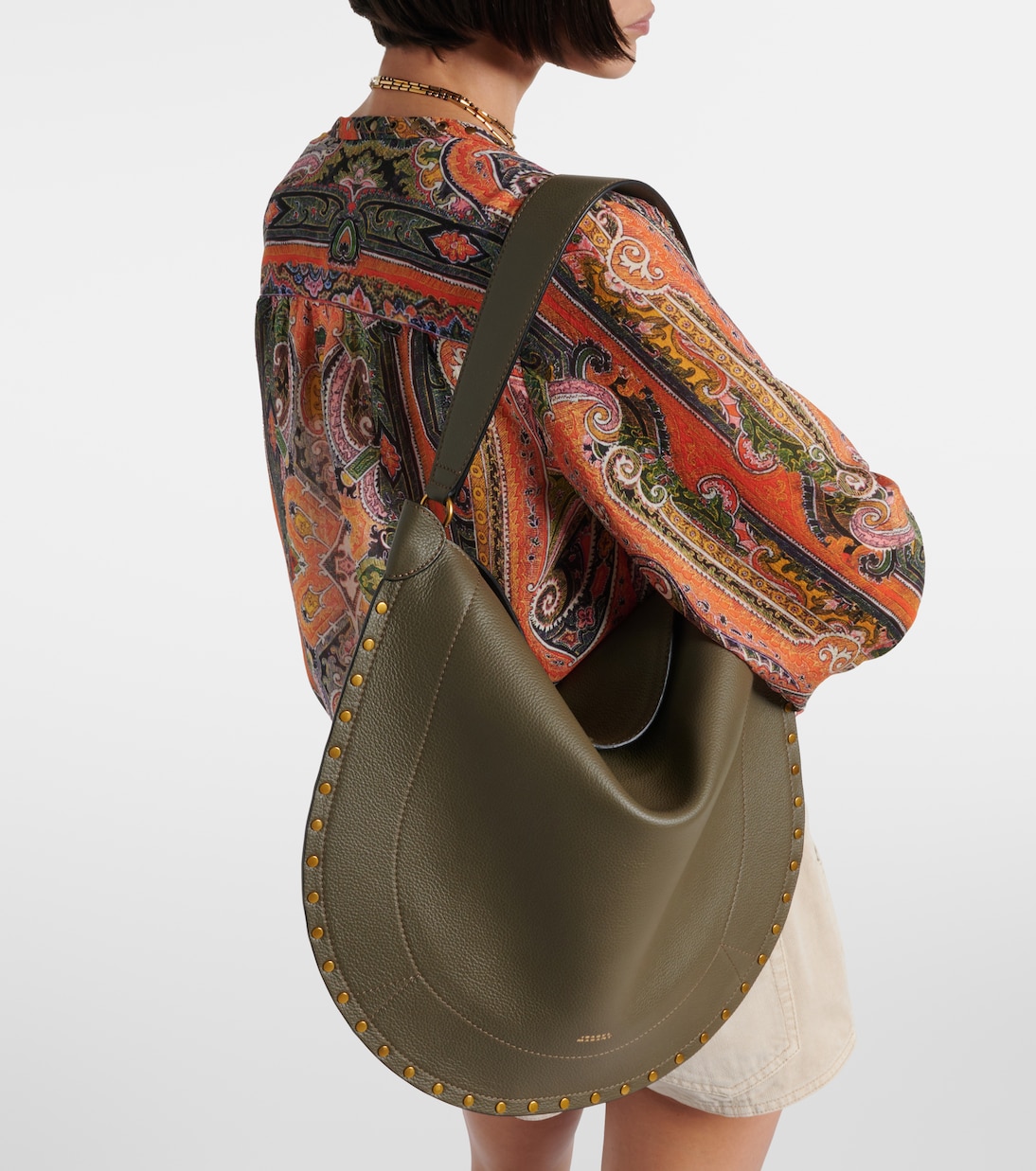 Oskan Large leather shoulder bag | Isabel Marant