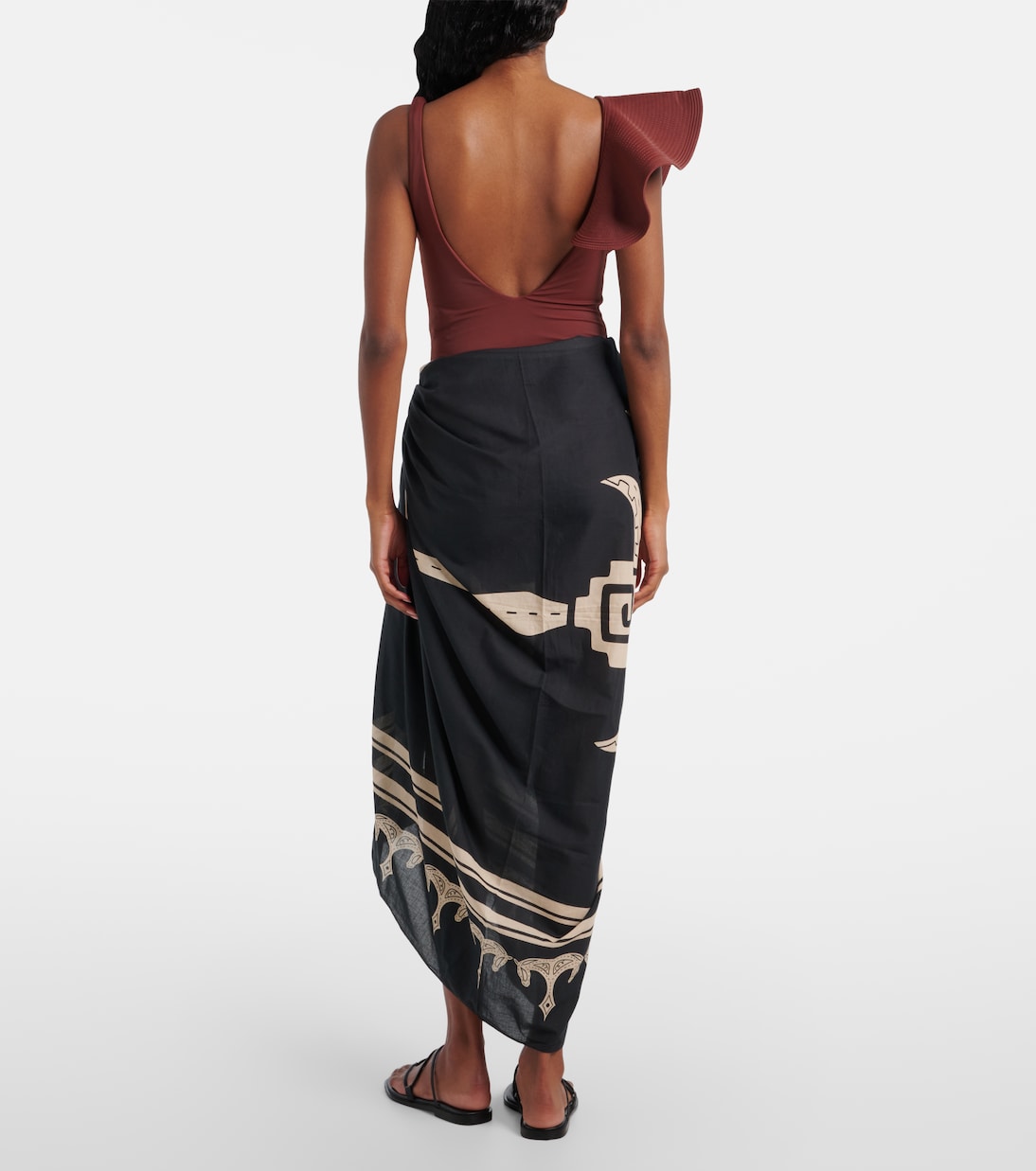 Printed cotton beach cover-up | Johanna Ortiz