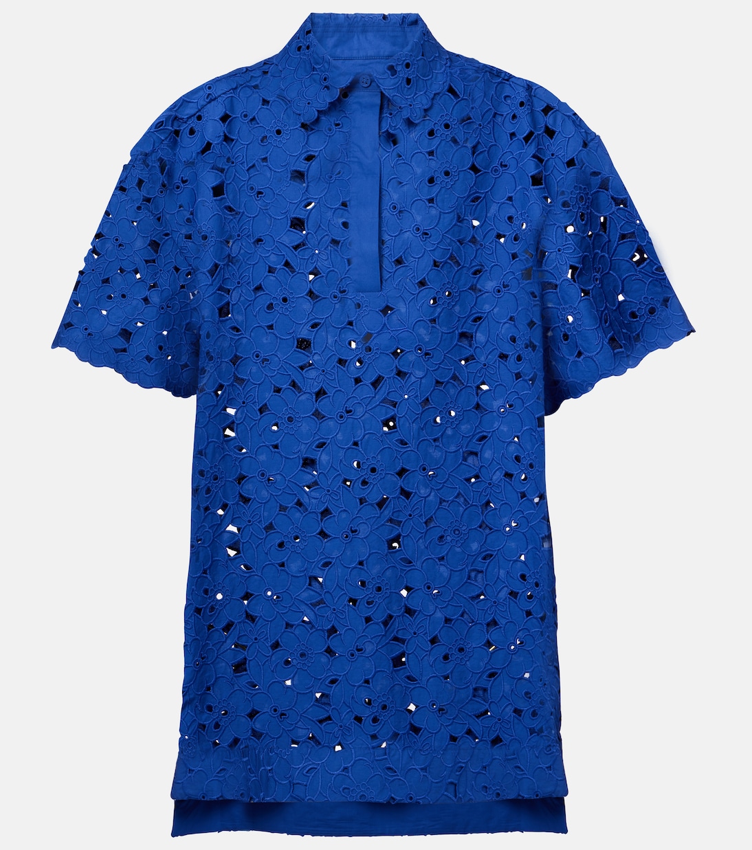 Camicia Zaffre in sangallo di cotone | Rebecca Vallance