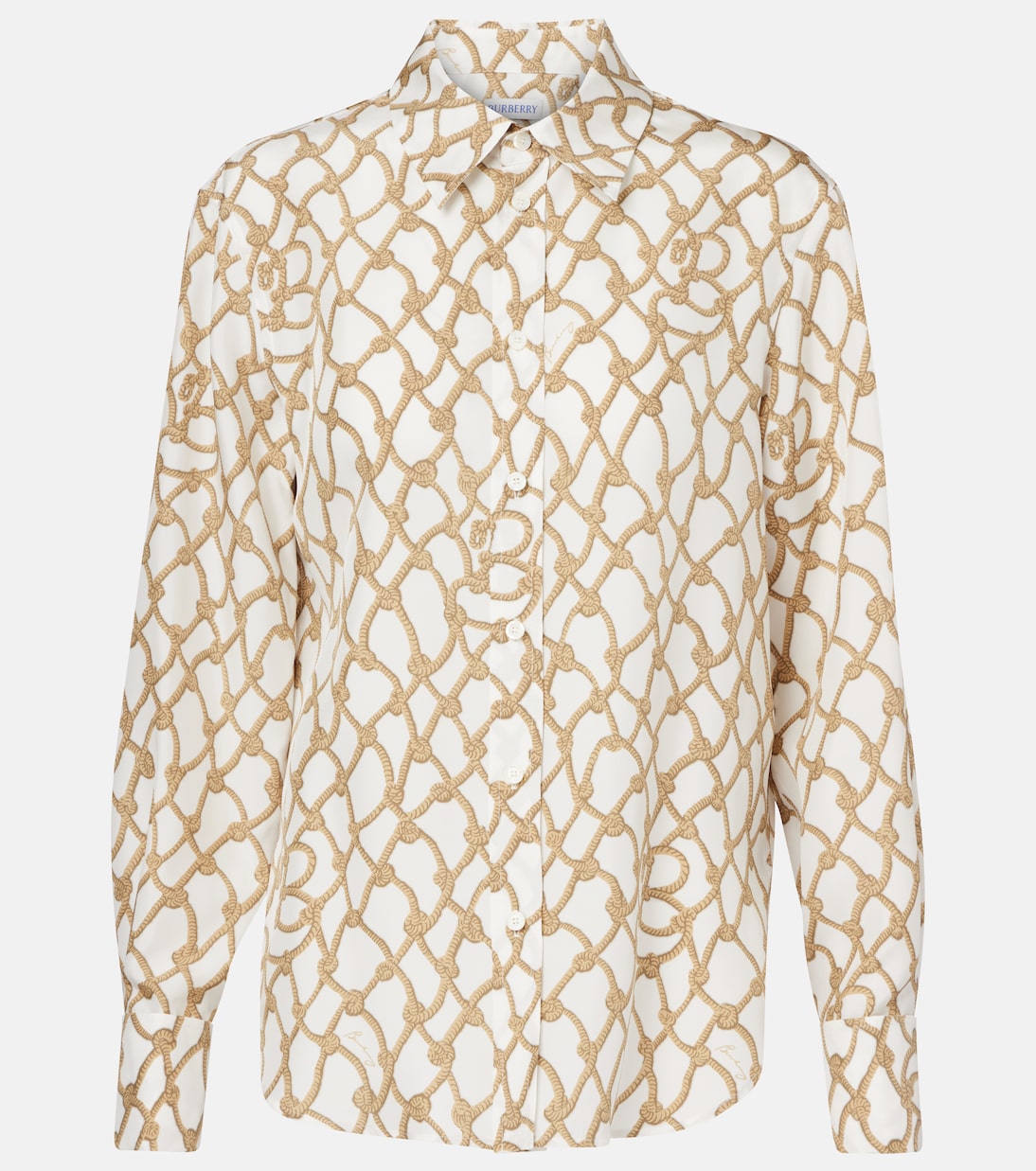 Camicia in seta con stampa | Burberry