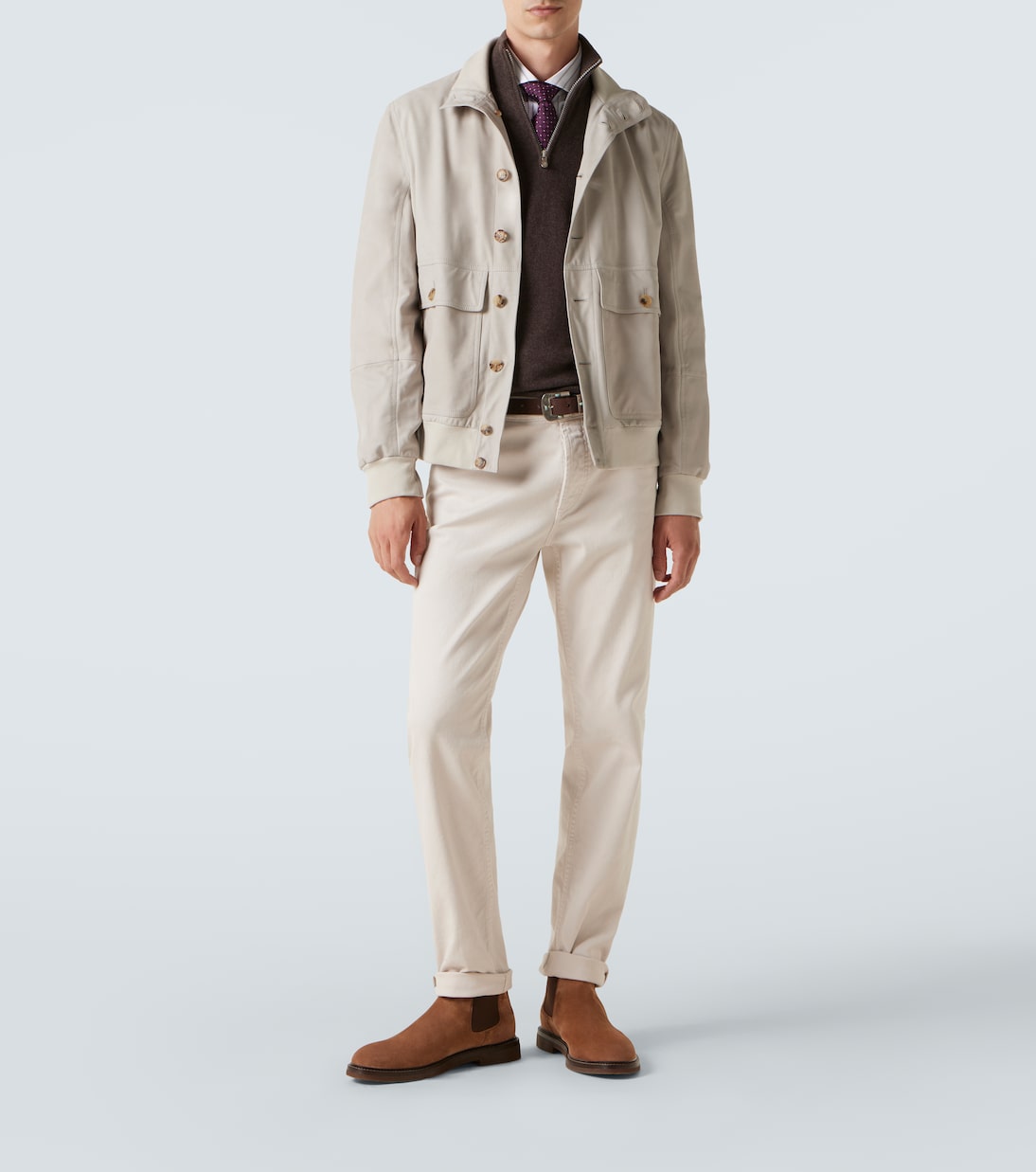 Blouson aus Leder | Brunello Cucinelli