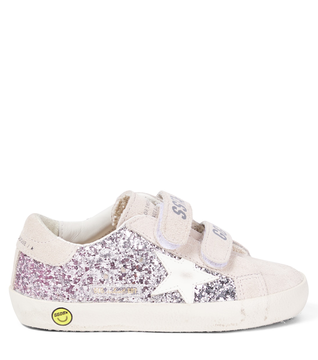 Sneakers Old School aus Veloursleder mit Glitter | Golden Goose Kids
