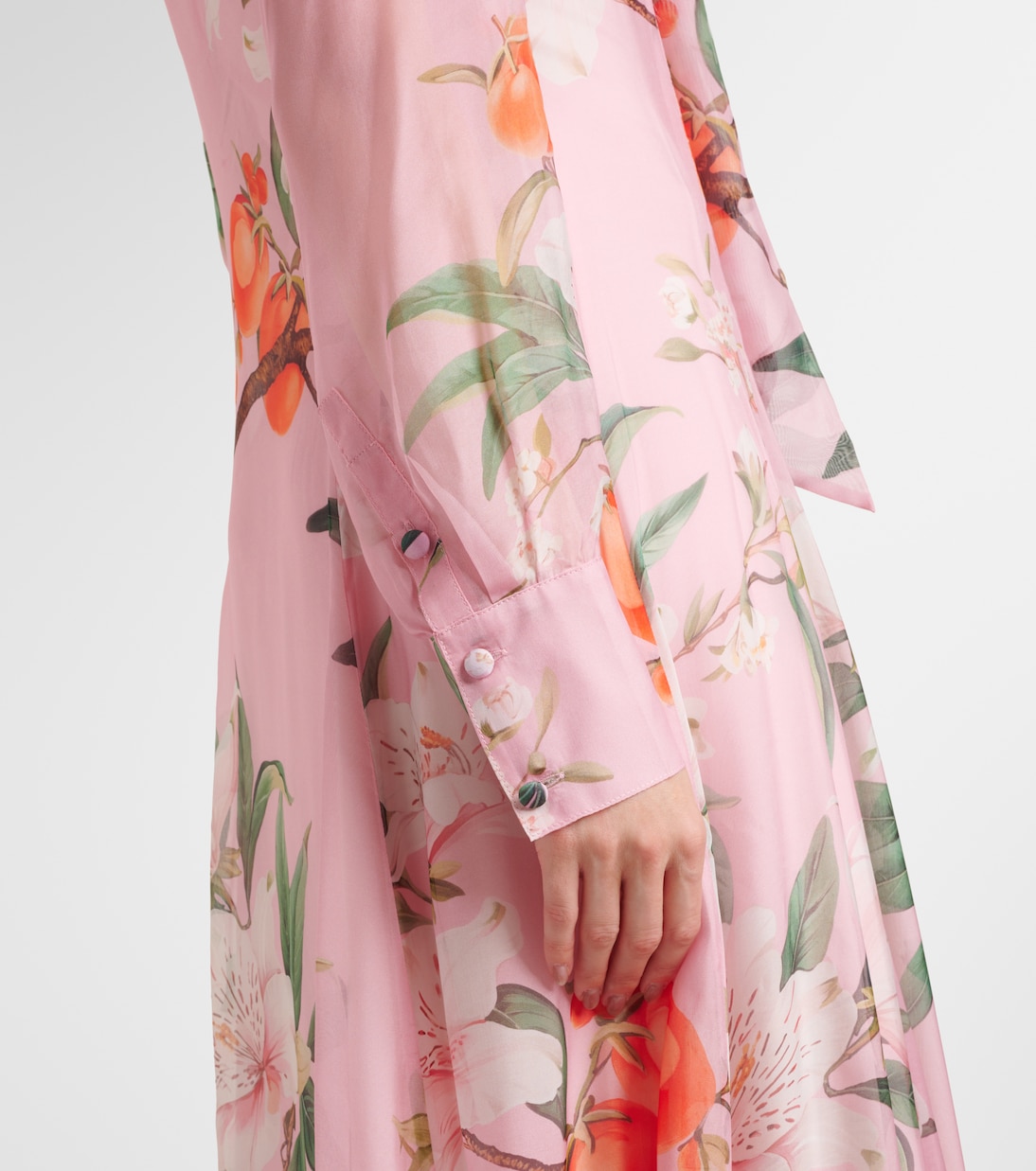 Abito lungo Lilith in chiffon | Leo Lin