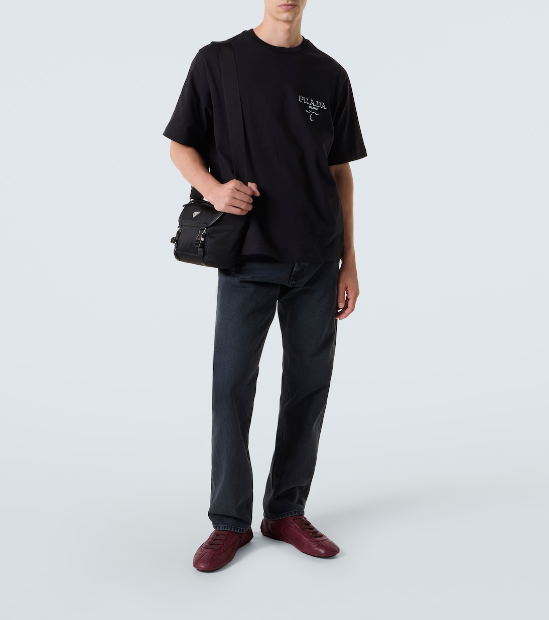 T-shirt en coton à logo | Prada