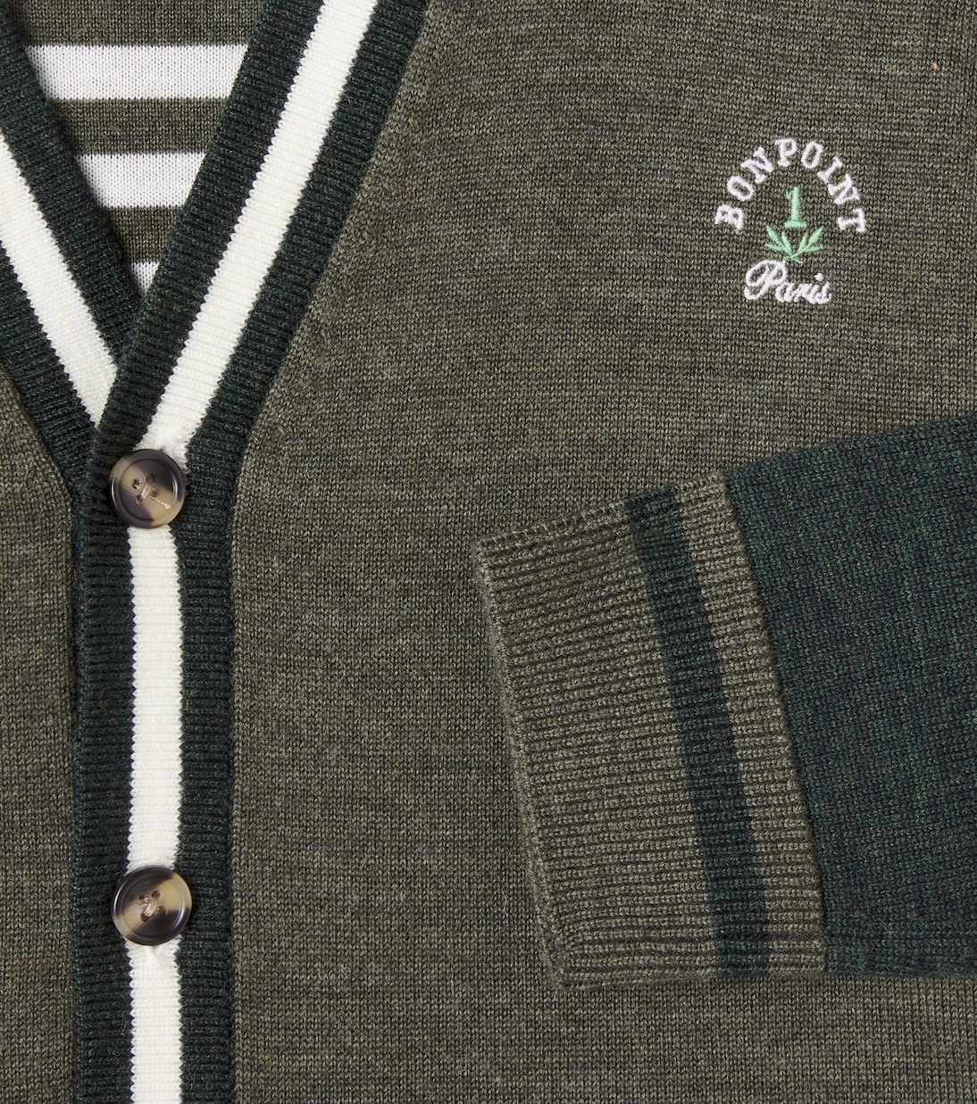 Julian colorblocked wool cardigan | Bonpoint