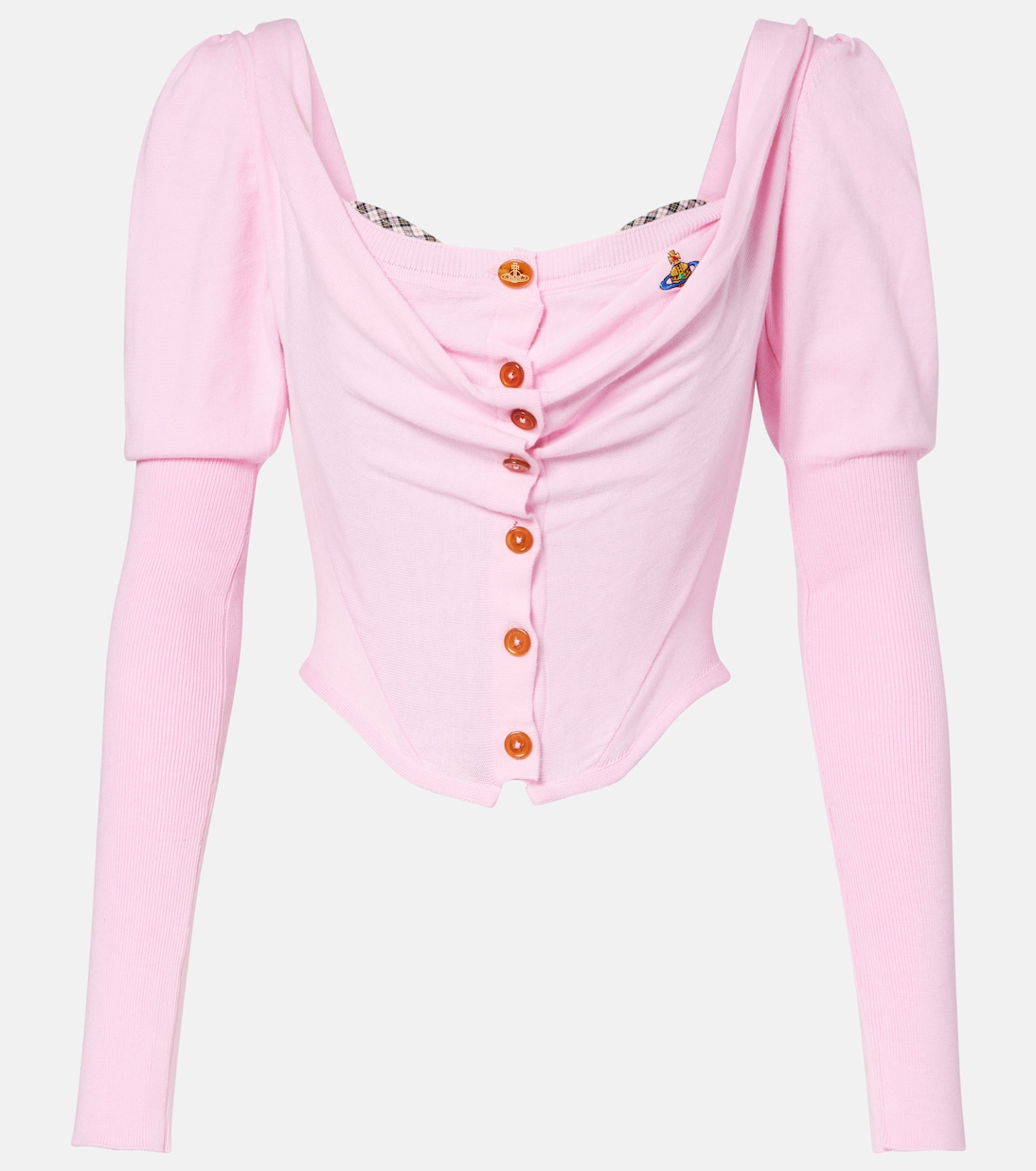 Bea Corset cotton and cashmere cardigan | Vivienne Westwood