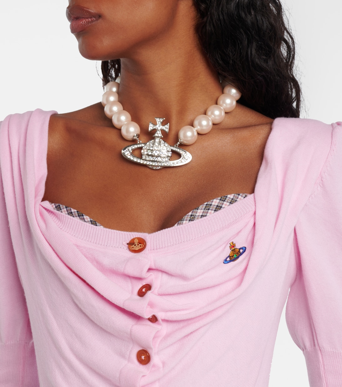 Bea Corset cotton and cashmere cardigan | Vivienne Westwood