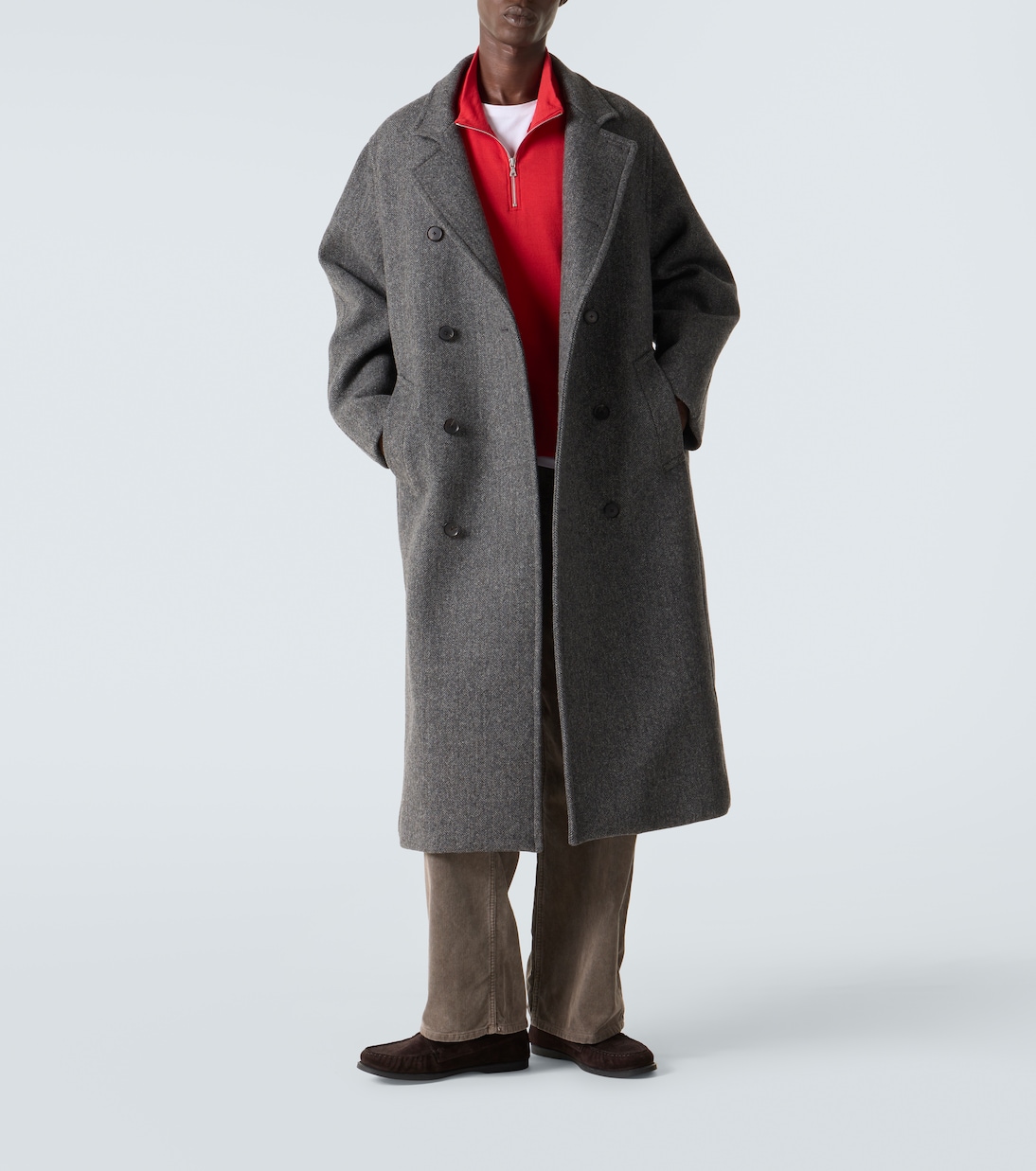 Double-breasted wool coat | Auralee