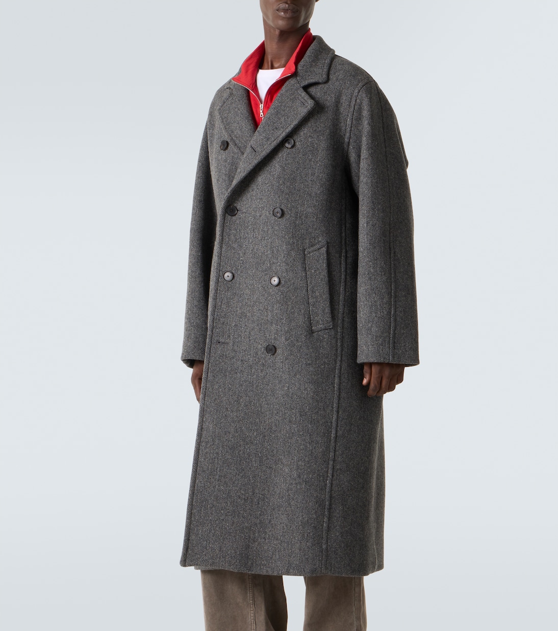 Double-breasted wool coat | Auralee