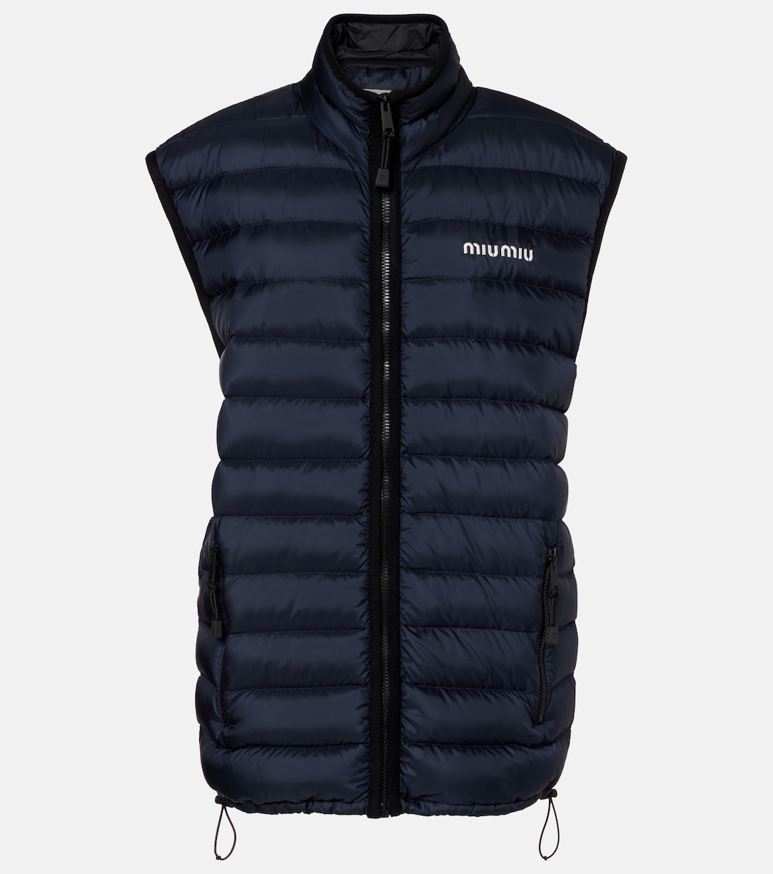 Paneled down vest | Miu Miu