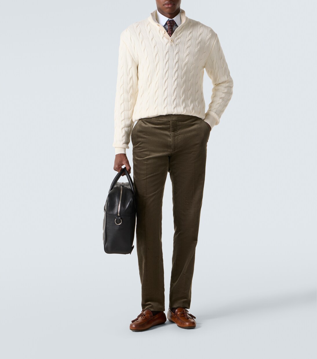 Cotton corduroy slim pants | Ralph Lauren Purple Label