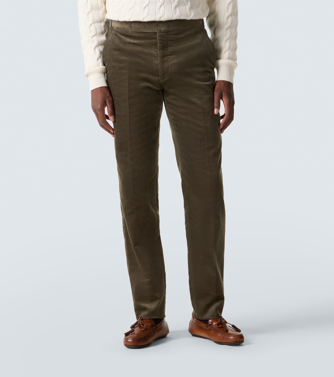 Cotton corduroy slim pants | Ralph Lauren Purple Label