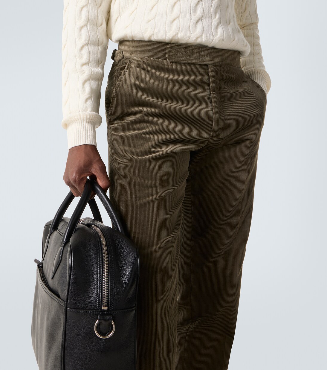 Cotton corduroy slim pants | Ralph Lauren Purple Label