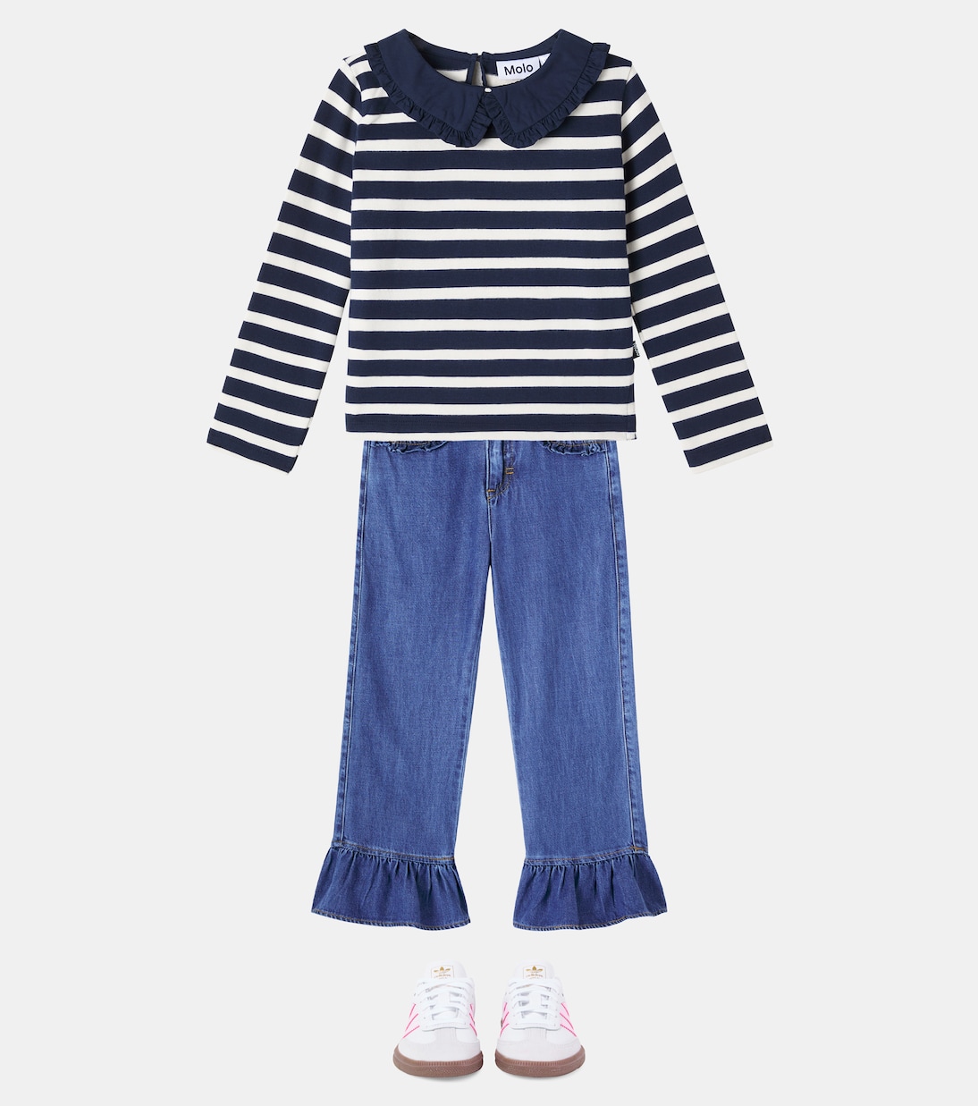 Rama striped cotton T-shirt | Molo