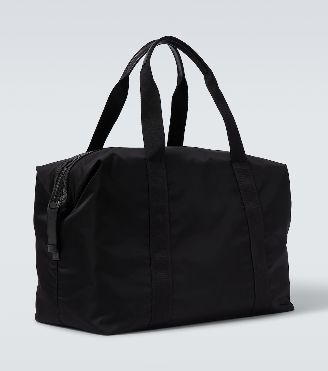 Weekender aus Re-Nylon mit Lederbesatz | Prada