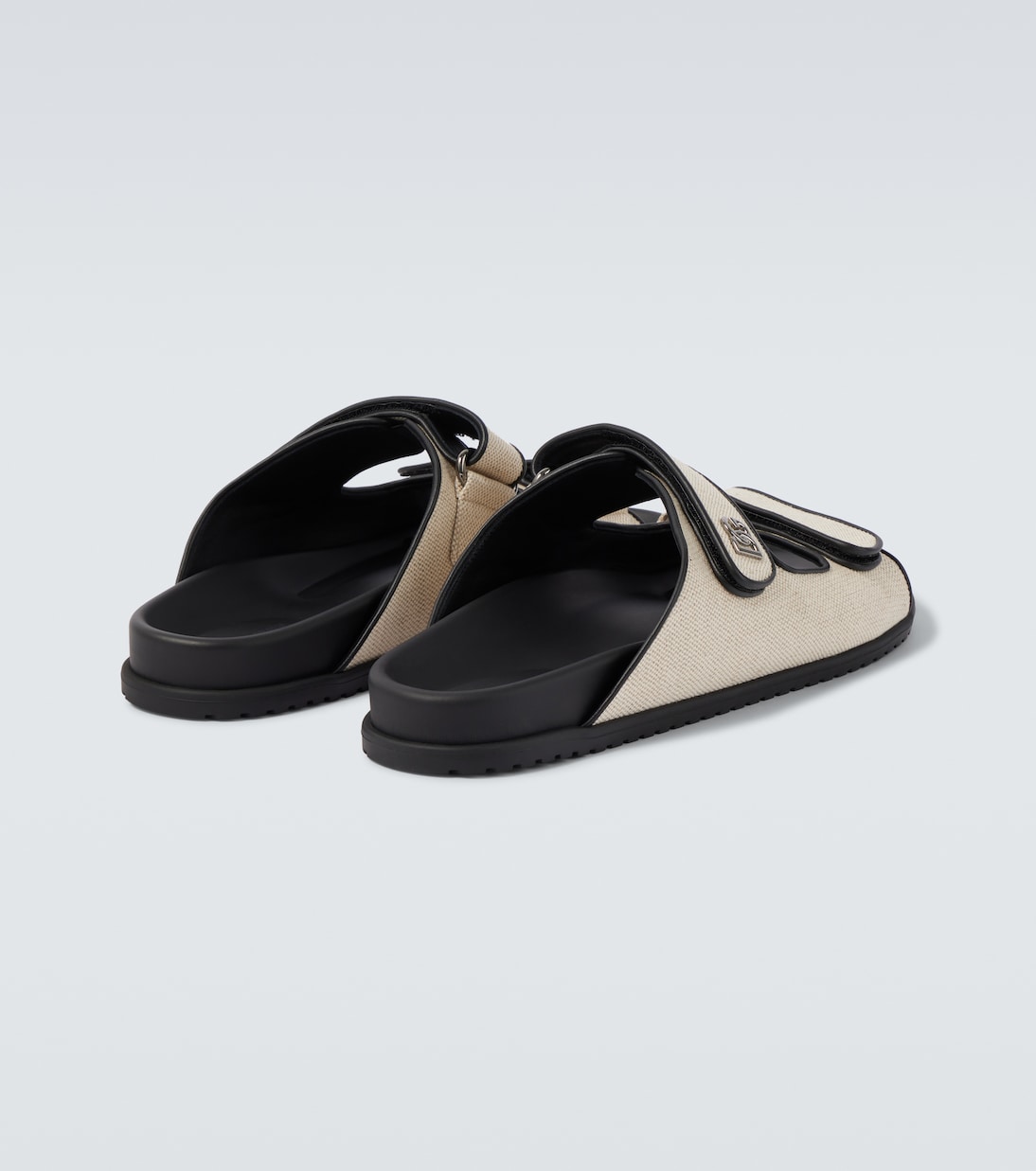 Sandalias DG de lona con piel | Dolce&Gabbana