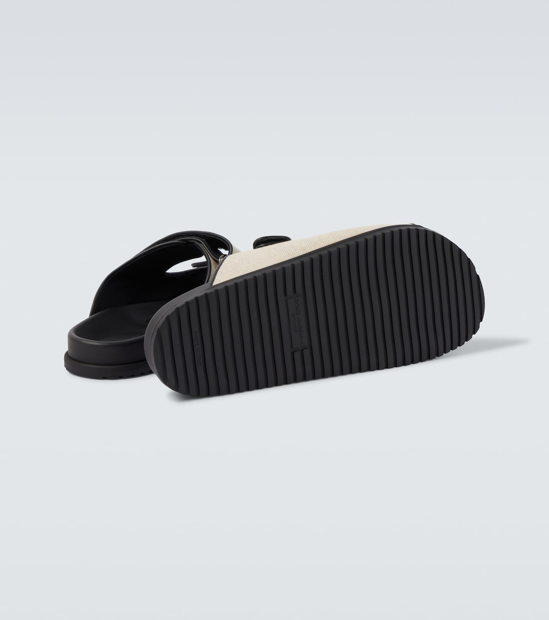 Sandalias DG de lona con piel | Dolce&Gabbana