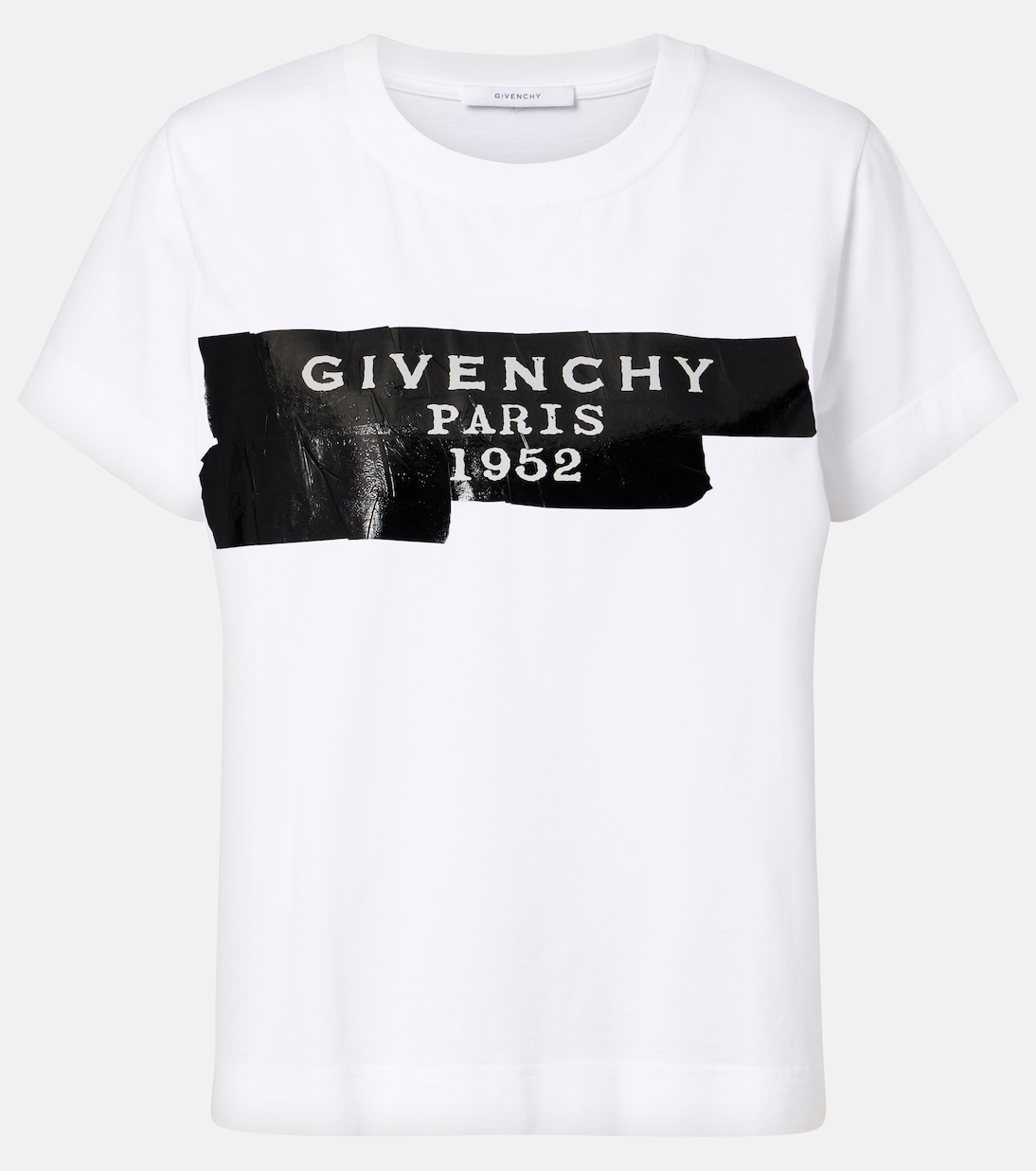 Distressed printed cotton jersey T-shirt | Givenchy