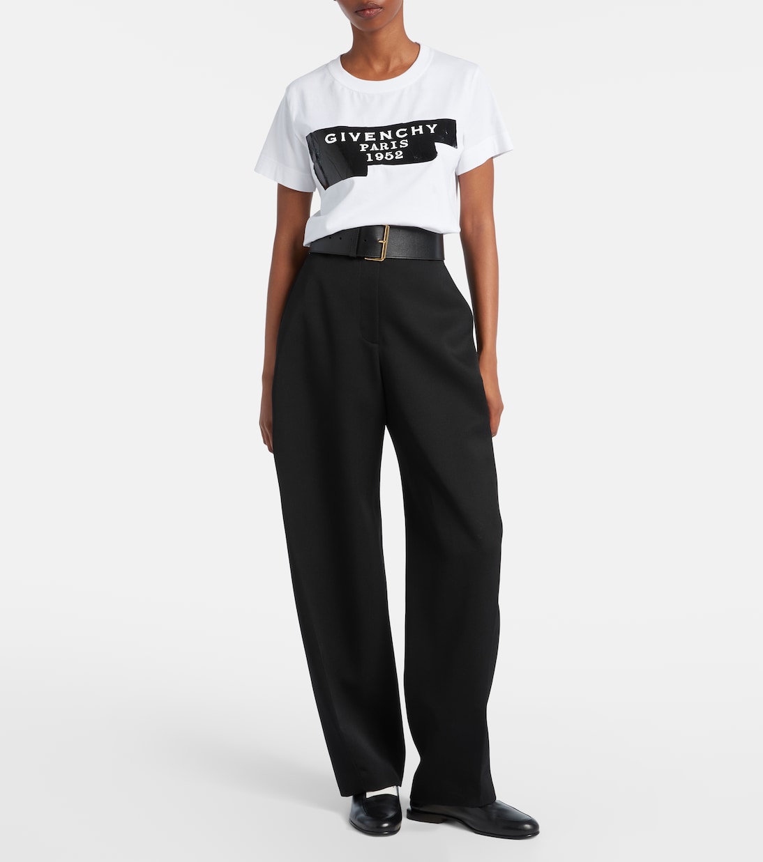 Distressed printed cotton jersey T-shirt | Givenchy