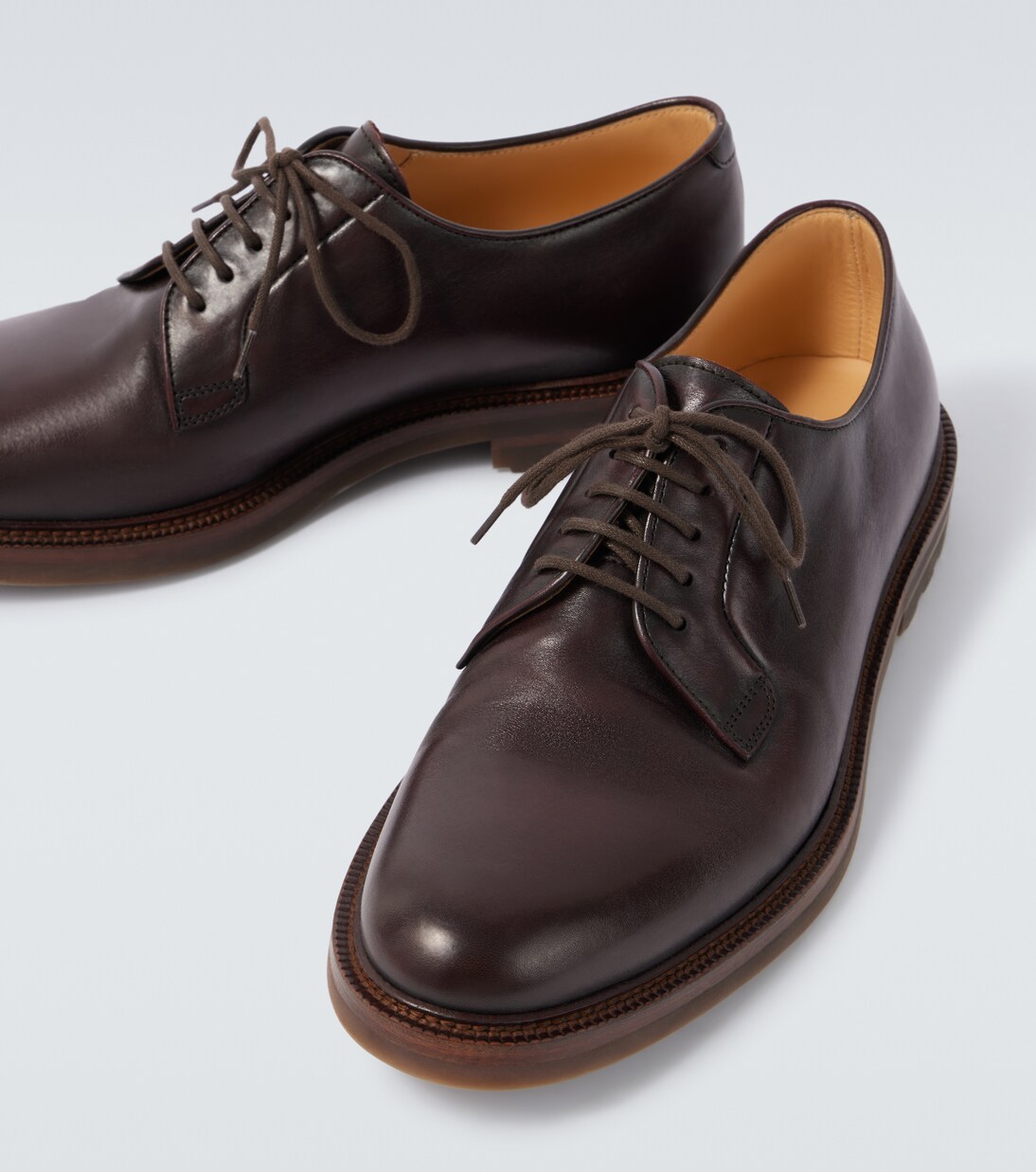 Zapatos derby de piel | Brunello Cucinelli