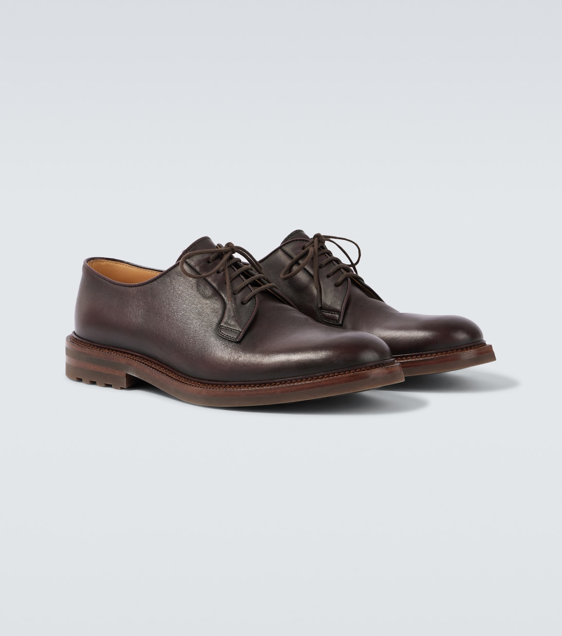 Zapatos derby de piel | Brunello Cucinelli