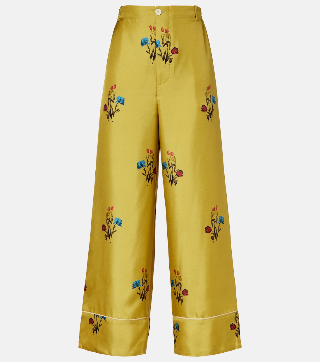 Weite Hose aus Seidensatin | Marni