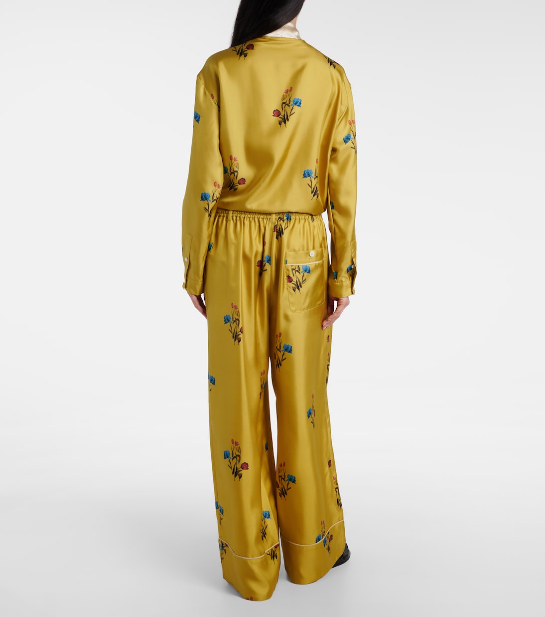 Weite Hose aus Seidensatin | Marni
