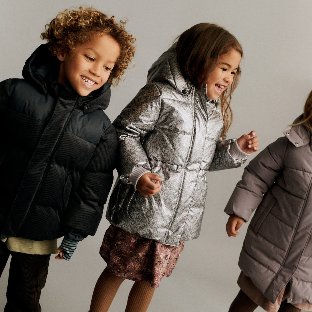 Eli floral puffer jacket | Wheat