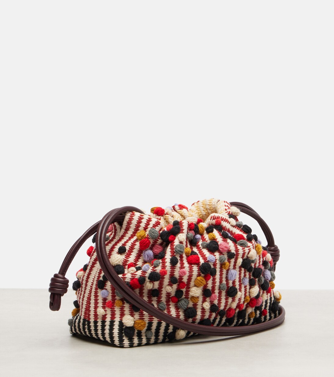 Flamenco Medium knitted clutch | Loewe
