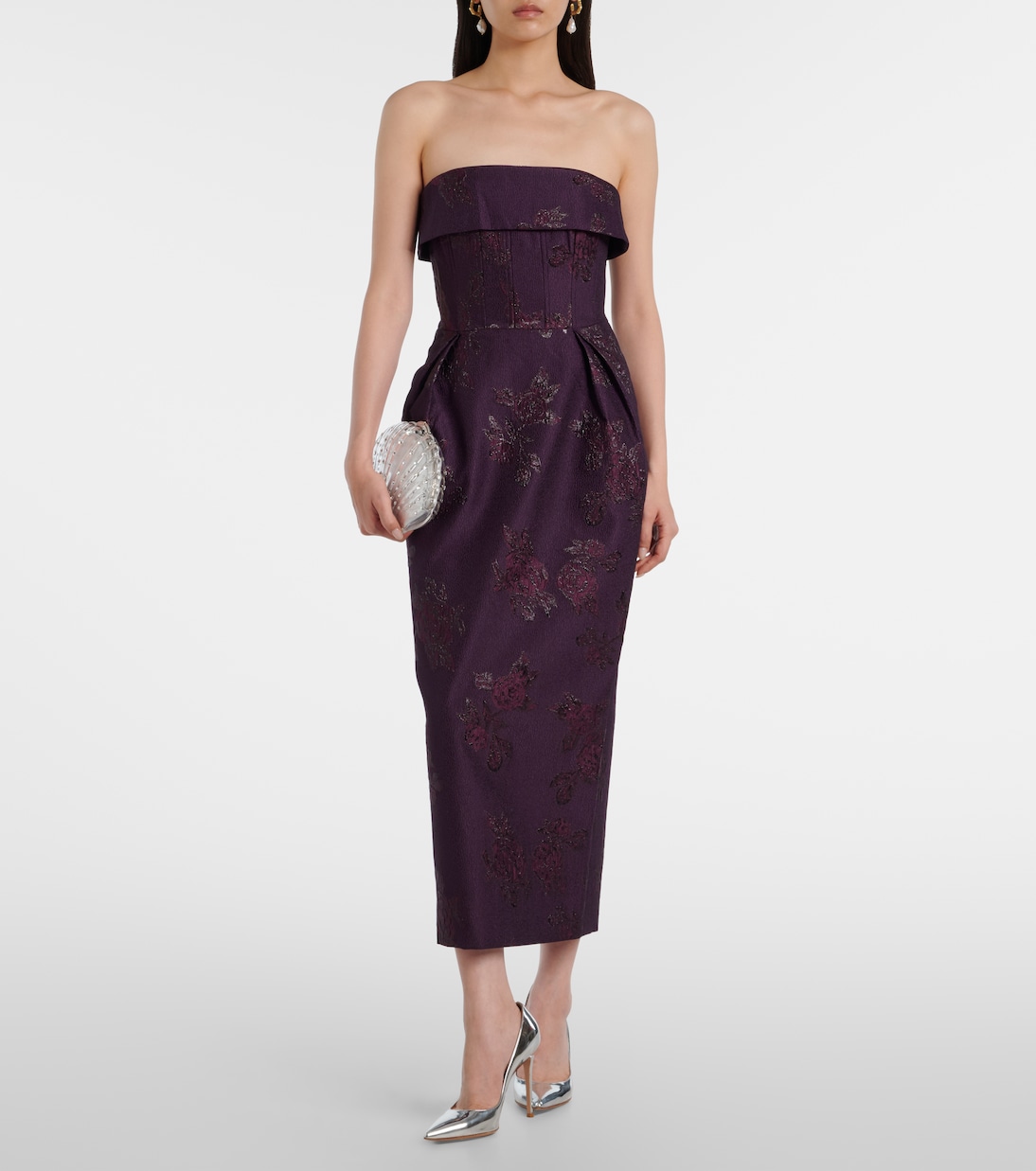 Afina floral brocade cocktail dress | Rebecca Vallance