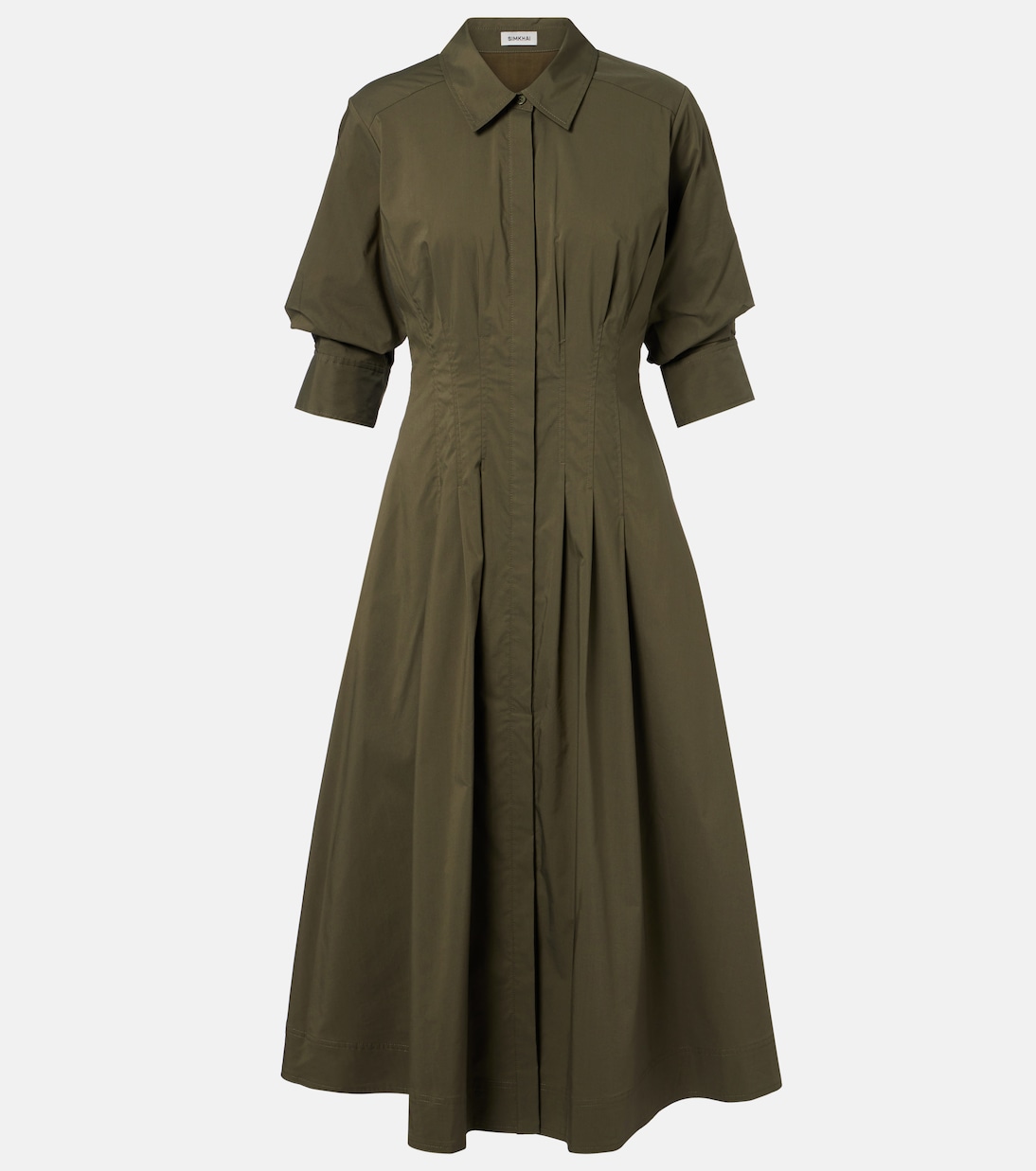 Jazz cotton-blend poplin shirt dress | Simkhai