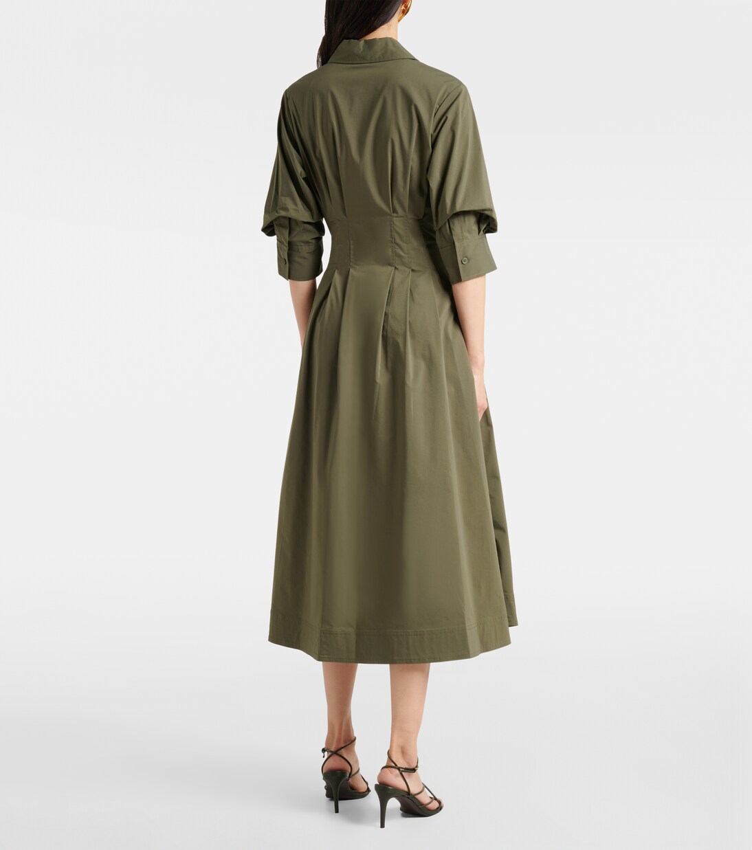 Jazz cotton-blend poplin shirt dress | Simkhai