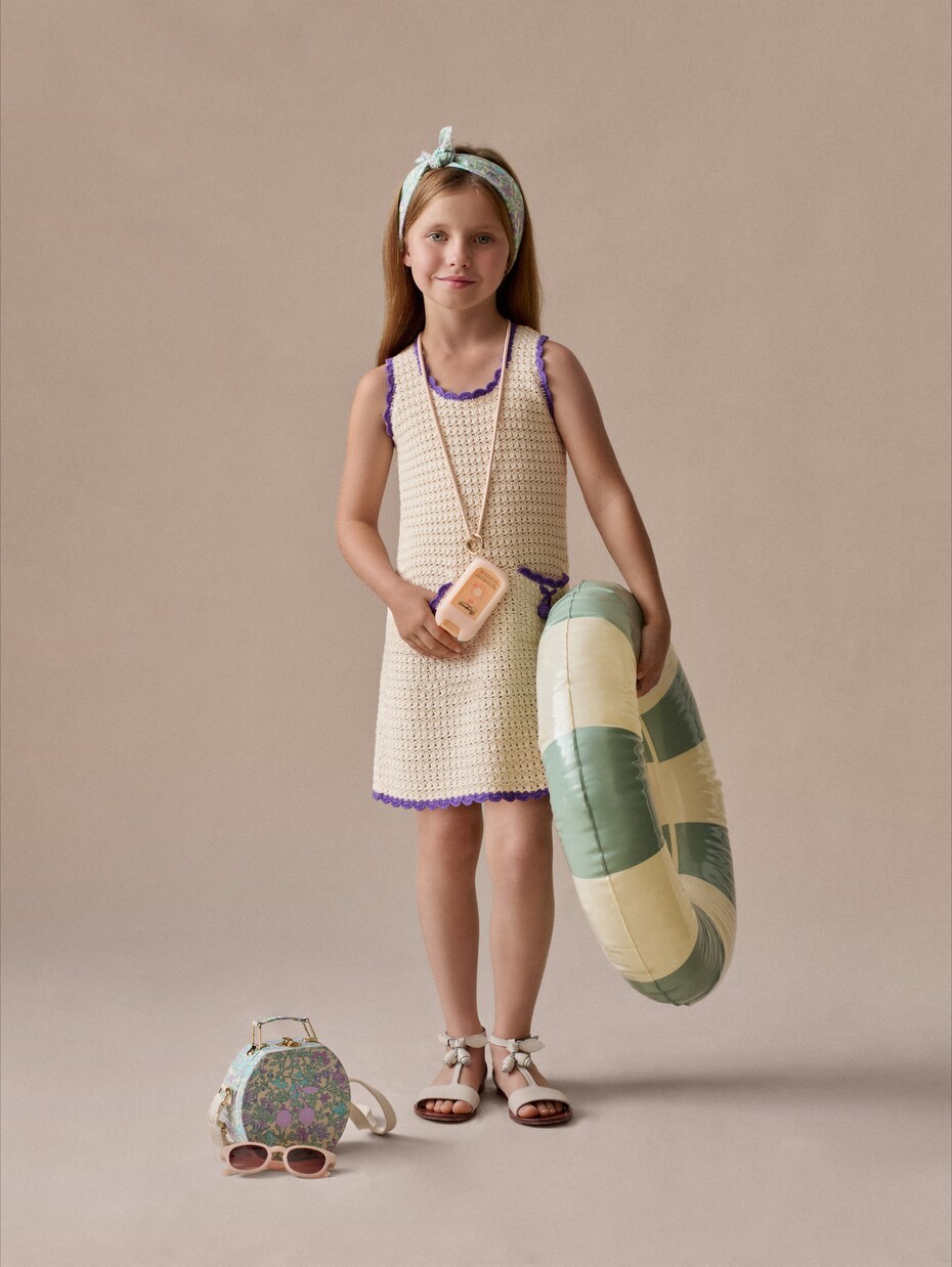 Lali crochet cotton dress | Bonpoint
