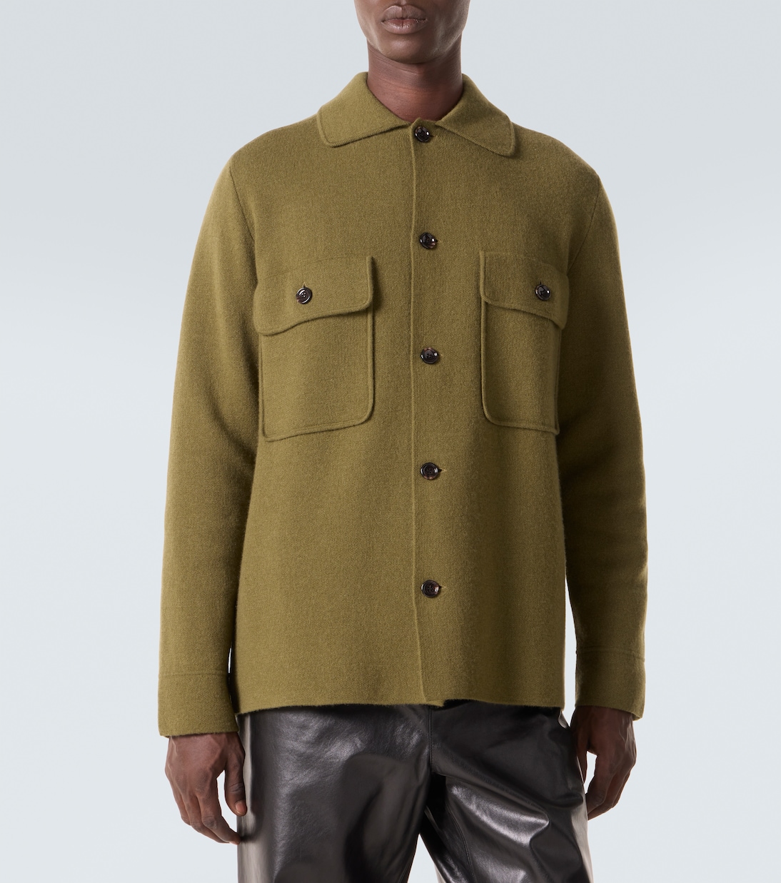 Hemdjacke aus Wolle und Kaschmir | Allude