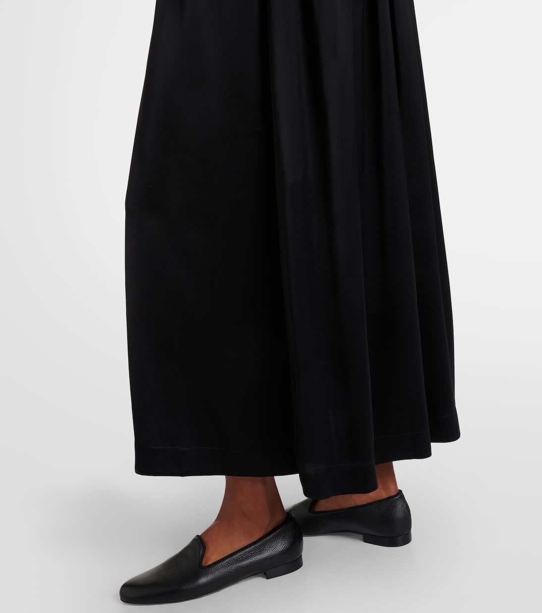 Silk and cotton satin T-shirt dress | Toteme