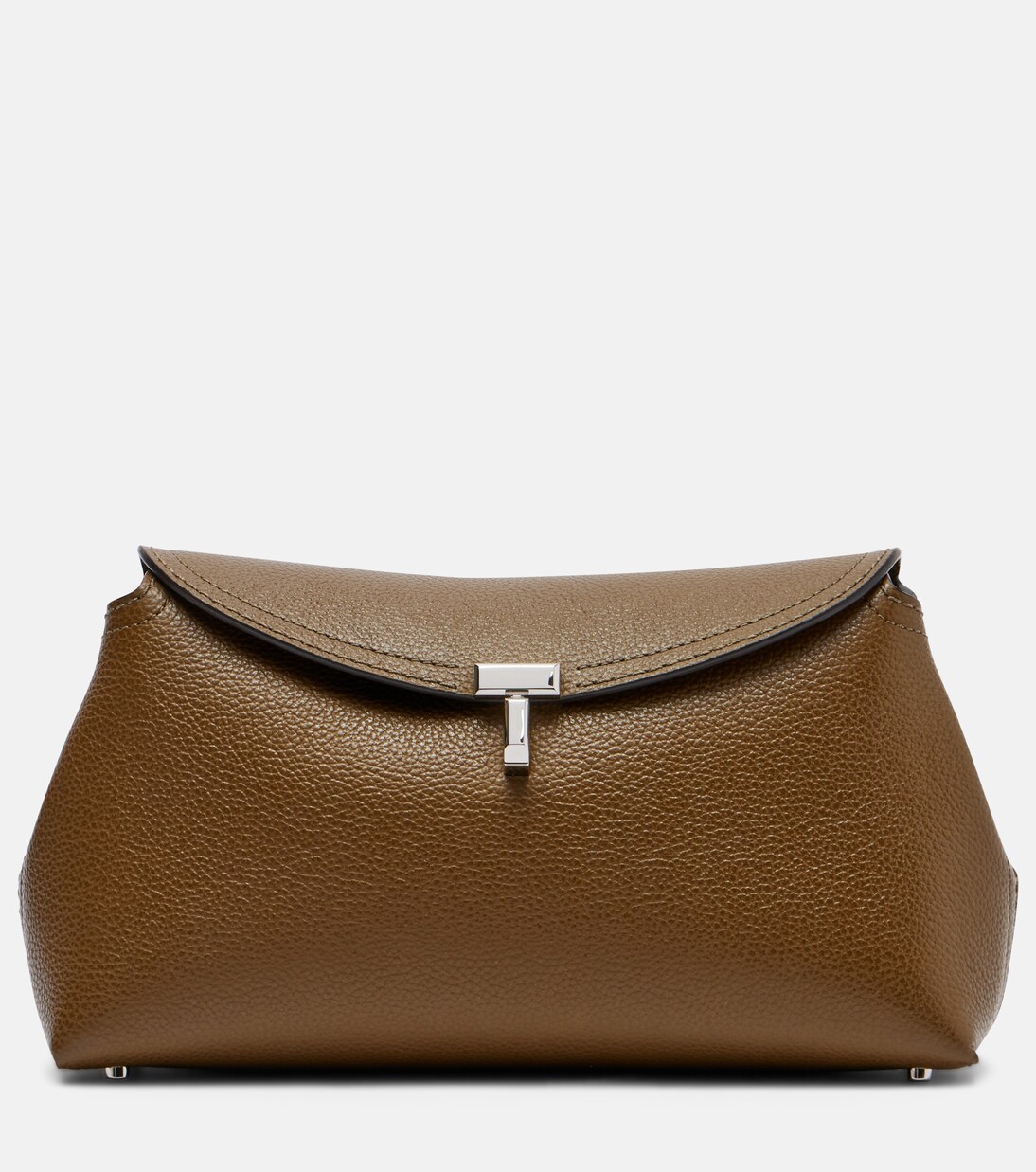 T-Lock leather clutch | Toteme