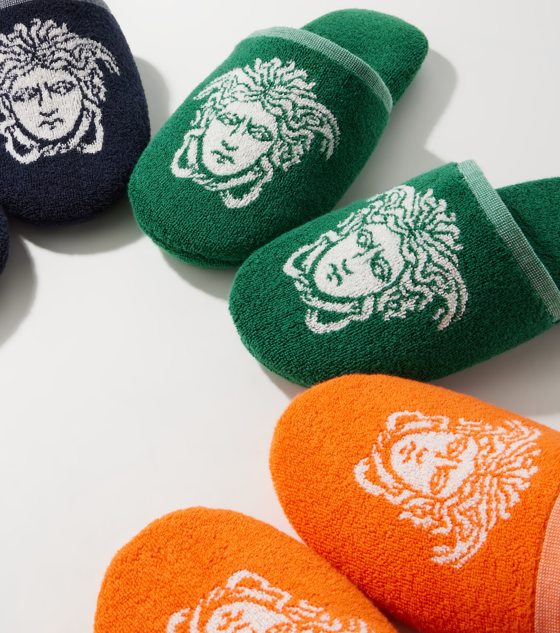 Medusa cotton terry slippers | Versace Home