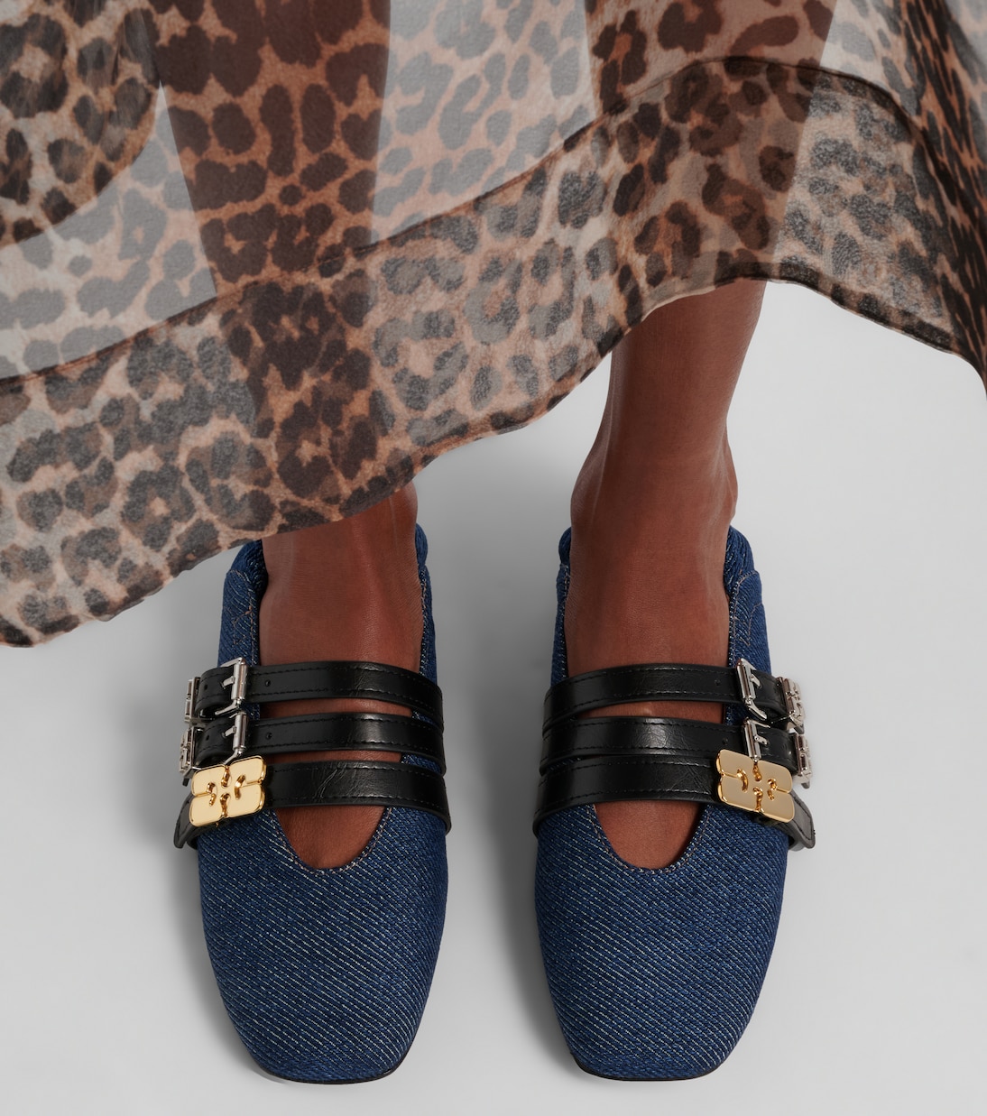 Logo ballet flats | Ganni