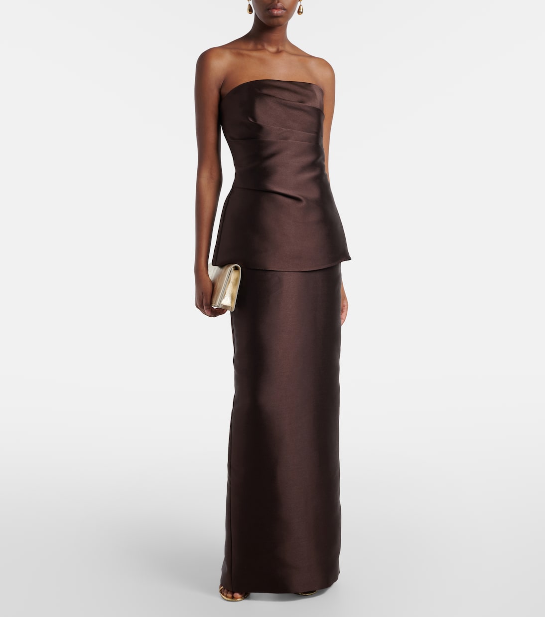 Lucille satin gown | Solace London