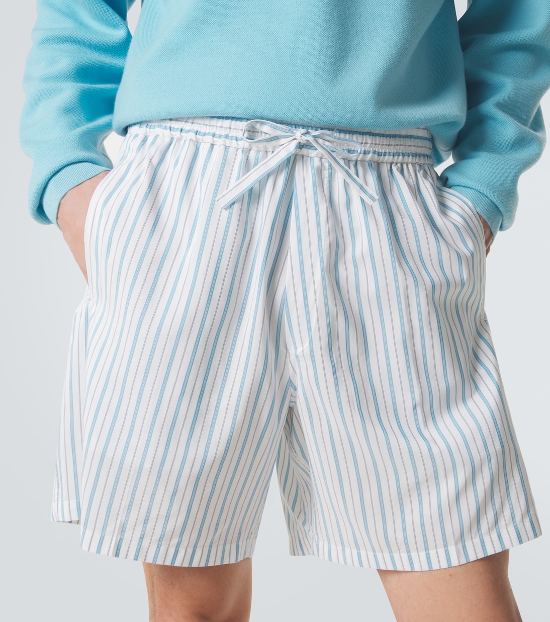 Julian silk and cotton Bermuda shorts | Umit Benan