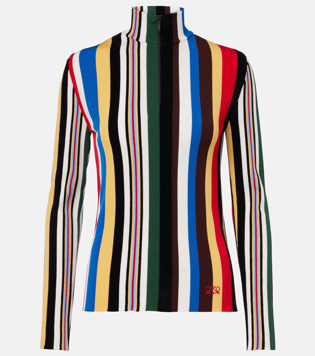 Striped half-zip sweater | Loewe