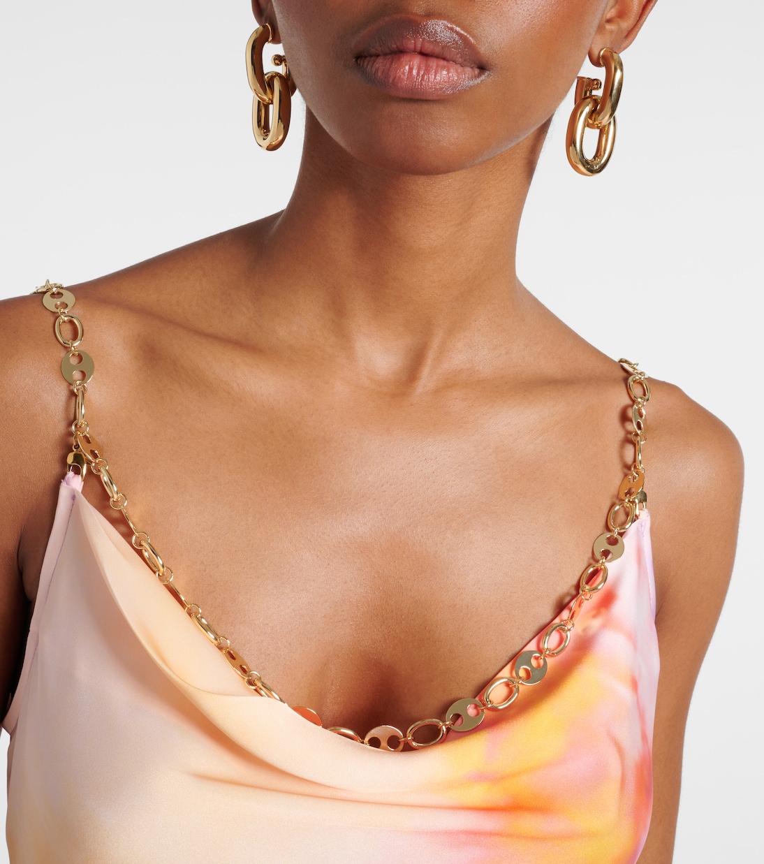 Chain hoop earrings | Rabanne